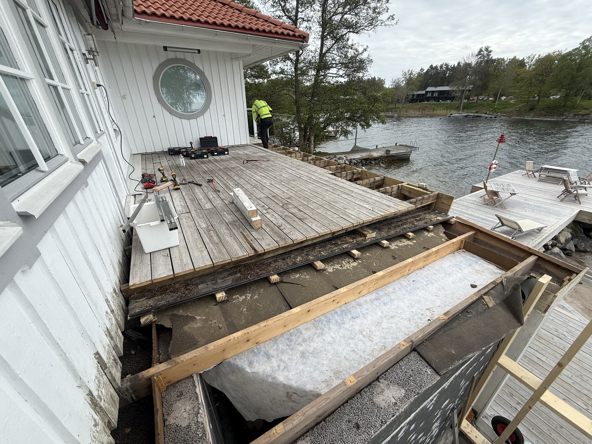 Renovering efter vattenläcka, Värmdö – bild 4